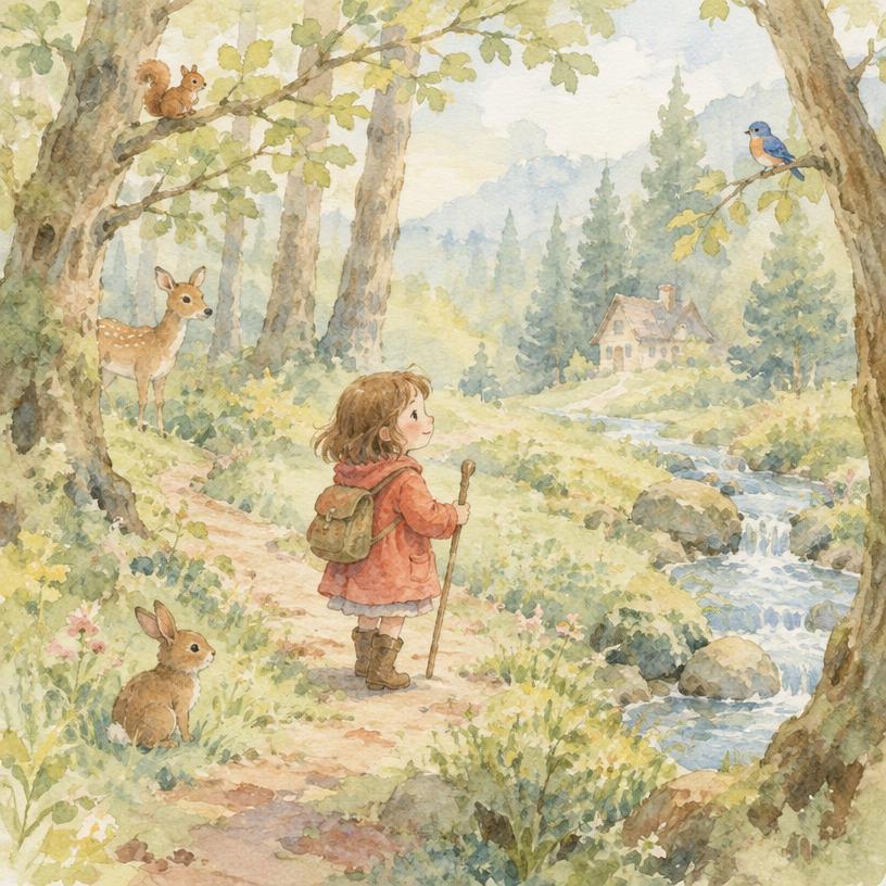 Soft Watercolor storybook style sample